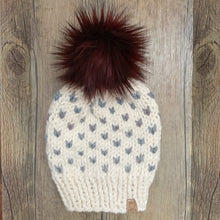 Load image into Gallery viewer, FAUX FUR POM - Black Cherry Luxury Faux Fur Pompom
