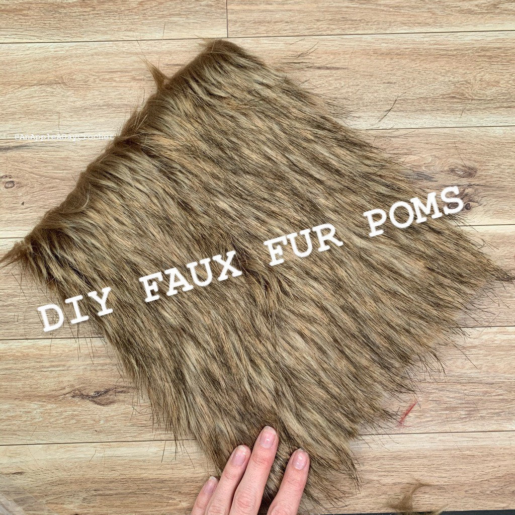 DIY FAUX FUR Poms - Make Your Own Luxury Faux Fur Poms