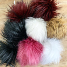 Load image into Gallery viewer, 7&quot; Mystery Box Luxury Faux Fur Pom Poms - Faux Fur Poms - Fake Fur Pompom
