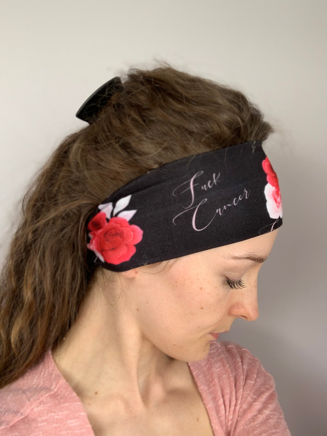 F Cancer Twist Headband