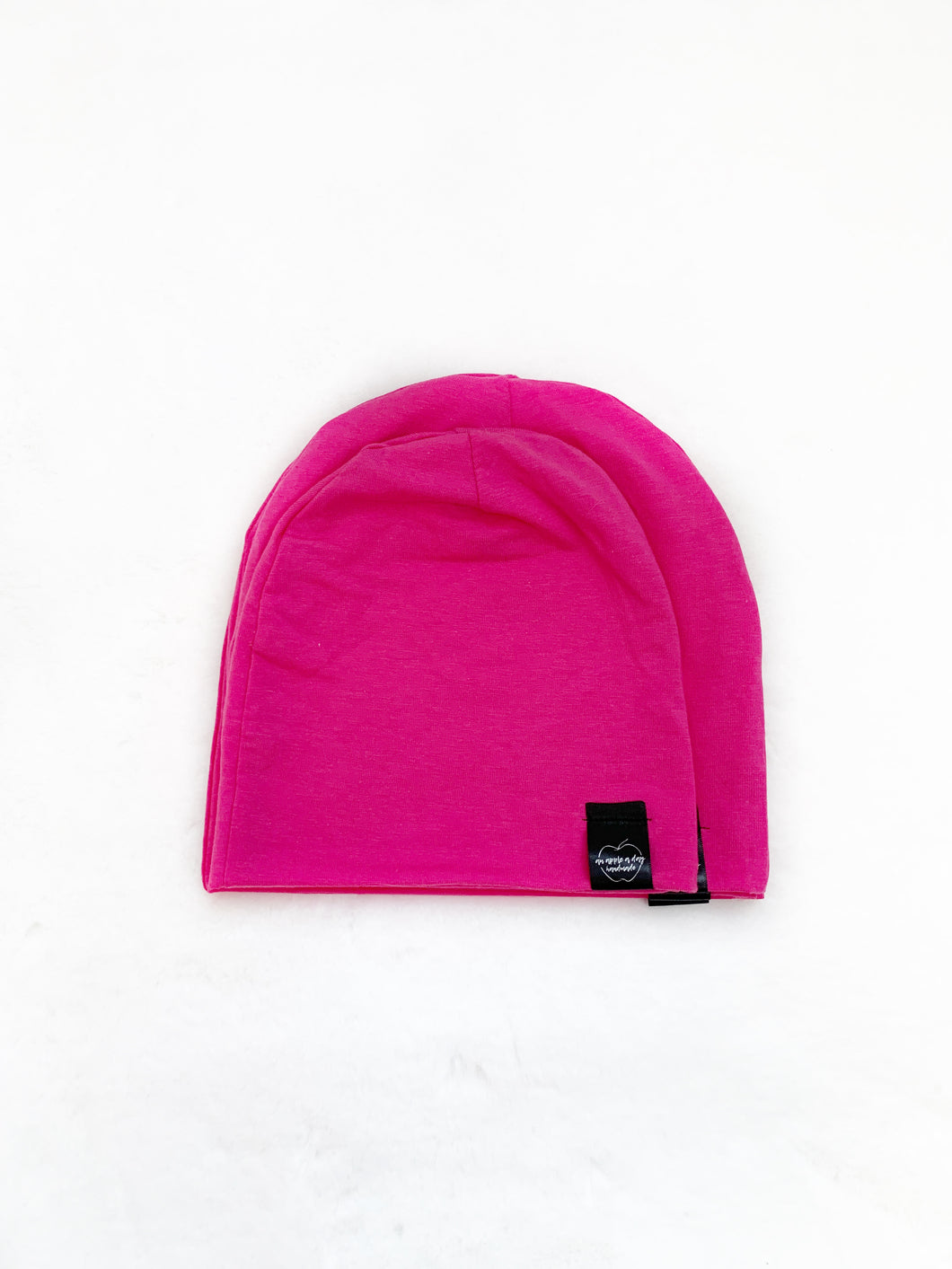 Bright Pink Bamboo Slouch Beanie