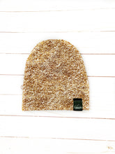 Load image into Gallery viewer, Gold Glitter Slouch Beanie
