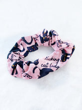 Load image into Gallery viewer, Naughty Cat Lady Scrunchie
