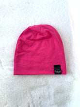 Load image into Gallery viewer, Bright Pink Bamboo Slouch Beanie
