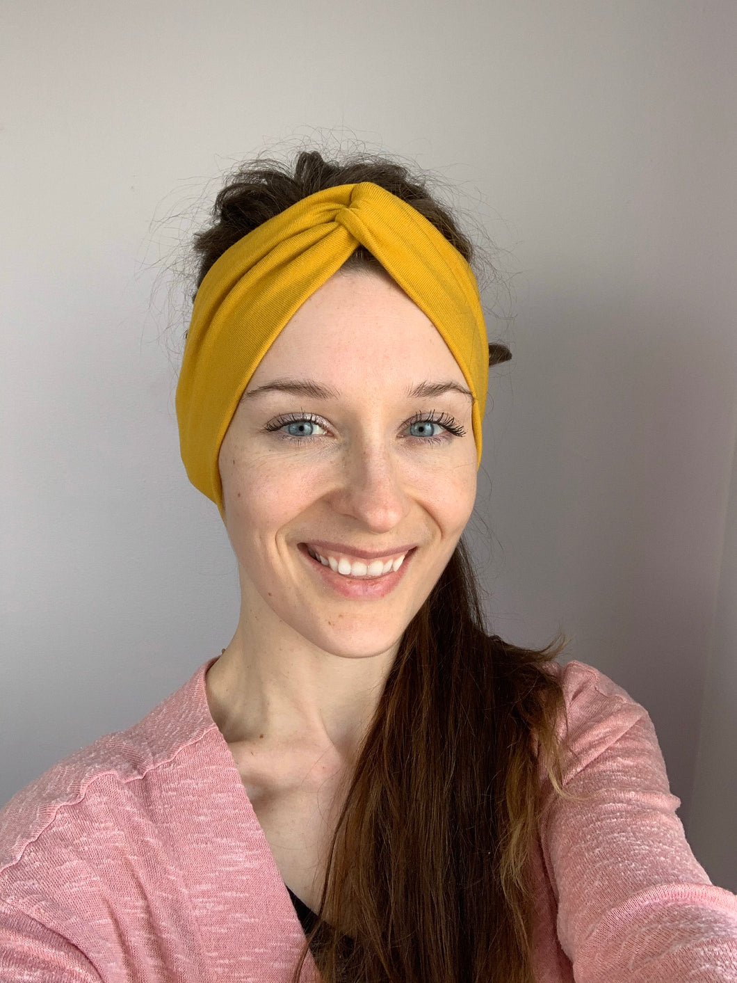 Mustard Adult Twist Headband